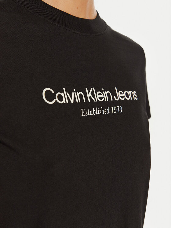 Calvin Klein Jeans Calvin Klein Jeans T-Shirt J20J224914 Černá Regular Fit
