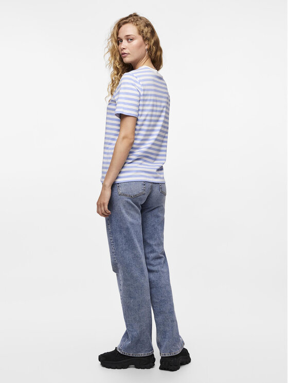Pieces Pieces T-shirt Ria 17146339 Plava Regular Fit