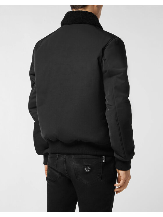 PHILIPP PLEIN PHILIPP PLEIN Kurtka puchowa 27019 Czarny Regular Fit