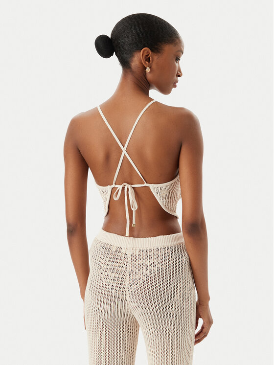 Guess Guess Top E6GR00 Z5371 Svijetlo bež Regular Fit