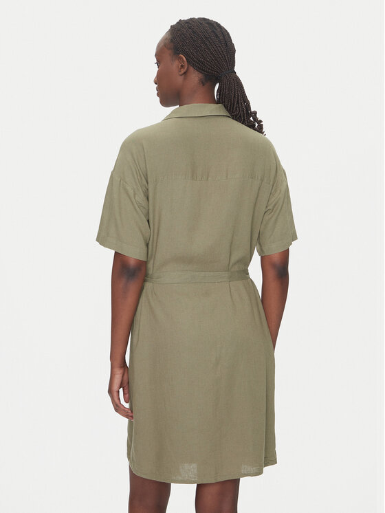 Vero Moda Vero Moda Košilové šaty Thea 10333791 Zelená Loose Fit