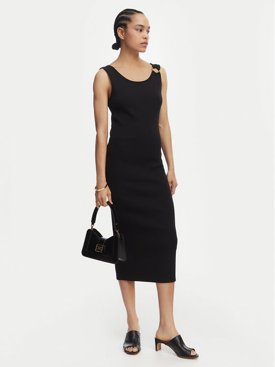 Liu Jo Beachwear Liu Jo Beachwear Vestito da giorno VA6129 J4822 Nero Regular Fit