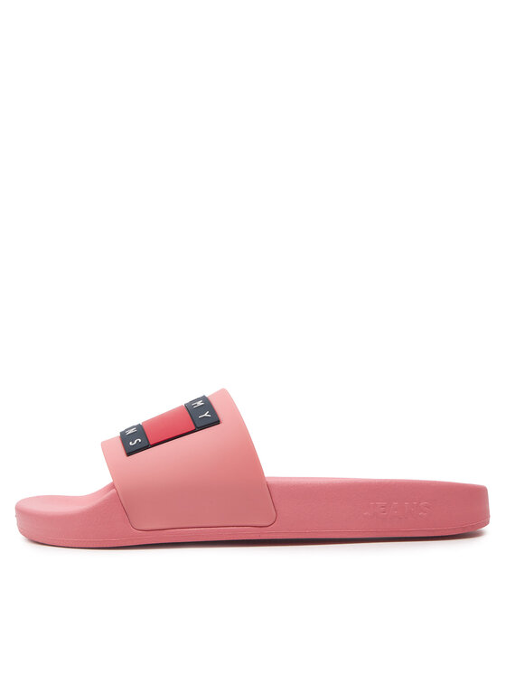 Tommy Jeans Tommy Jeans Klapki Tommy Jeans Flag Pool Slide Ess EN0EN02115 Różowy