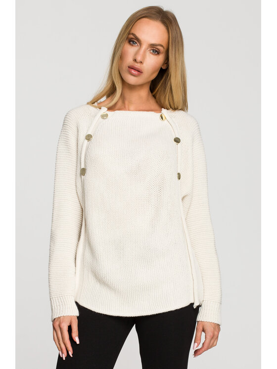 Made of Emotion Made of Emotion Sweter M712 Szary