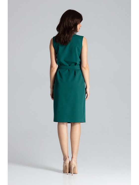 Lenitif Lenitif Vestito L037 Verde Regular Fit