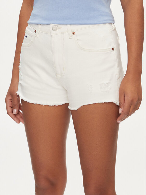 Női Farmer rövidnadrág Tommy Jeans, Méret: 27, Fehér, DW0DW17643