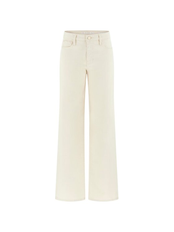 Guess Guess Kalhoty z materiálu 180132 Béžová Slim Fit