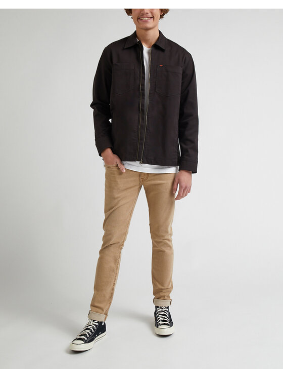 Lee Lee Jeansy LUKE Beżowy Slim Fit