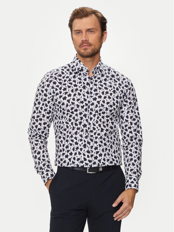 Boss Košeľa 50519877 Tmavomodrá Slim Fit