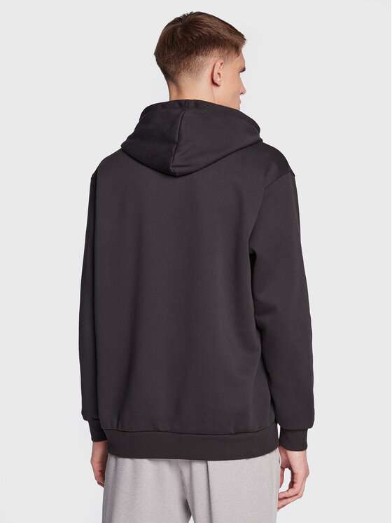 adidas adidas Majica dugih rukava Essentials Giant Logo HL6925 Crna Loose Fit