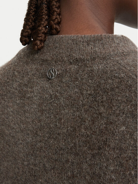 Simple Simple Maglione 62SWD101 Marrone Regular Fit