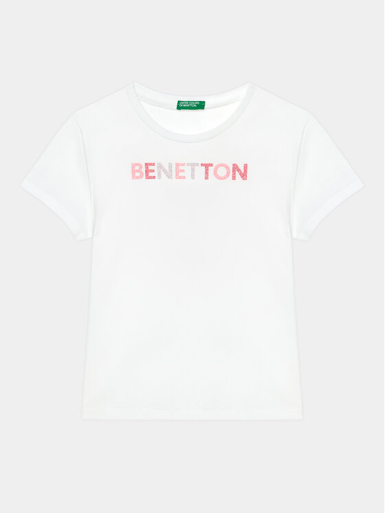 United Colors Of Benetton Tricou 3I1XC10H8 Alb Regular Fit