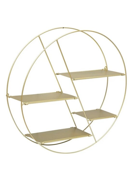 Półka MIAhome, wisząca okrągła złota 50 cm