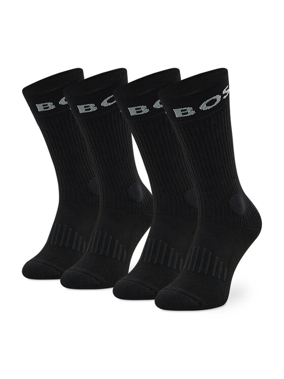 BOSS Boss Set di 2 paia di calzini lunghi da uomo 2P Rs Sport Cc 50469747 Nero