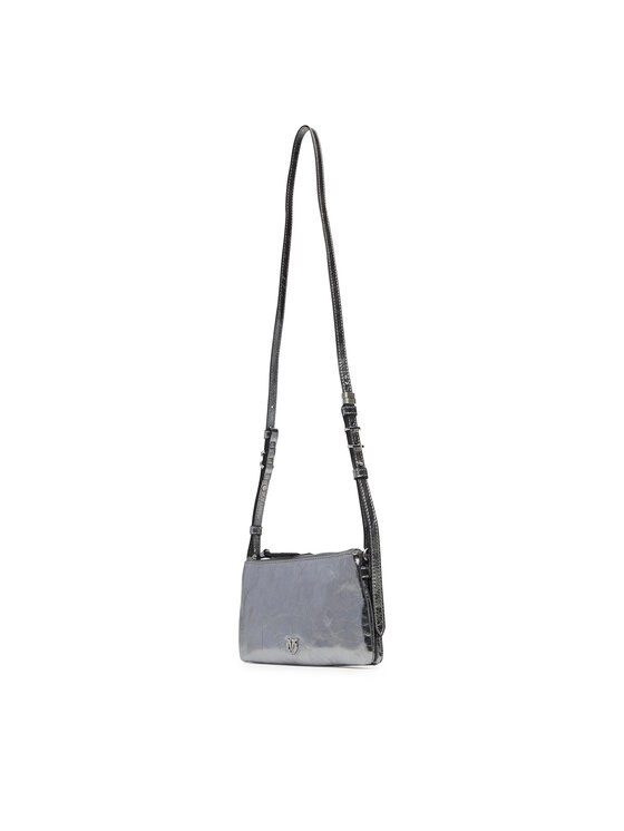 PINKO PINKO Borsetta Double Mini Al 25-26 PLTT 105359 A2OT Argento