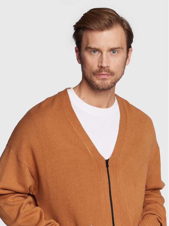 Cardigan Roy 212059 Marrone Relaxed Fit
