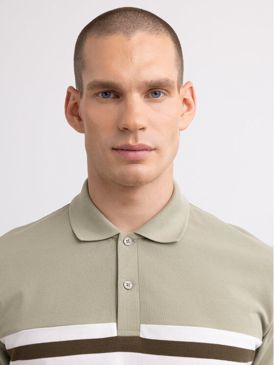BIG STAR BIG STAR Polo POLOER_300_150 Zielony Basic Fit