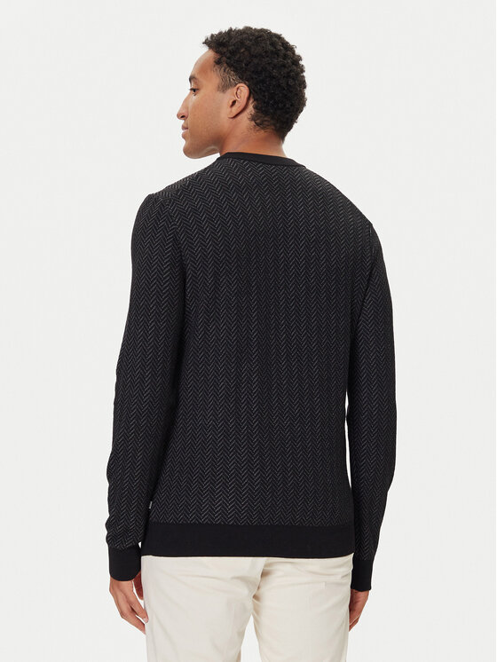 BOSS BOSS Sweter H-Habito 50549985 Czarny Regular Fit
