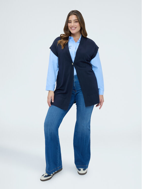Fiorella Rubino Fiorella Rubino Sweter M114E002114N034 Niebieski Regular Fit