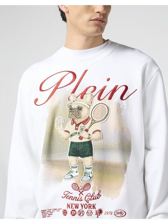 PHILIPP PLEIN PHILIPP PLEIN Bluza 30552 Biały Regular Fit