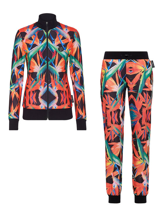 Plein Sport Plein Sport Komplet top i spodnie 5843 Czarny Regular Fit