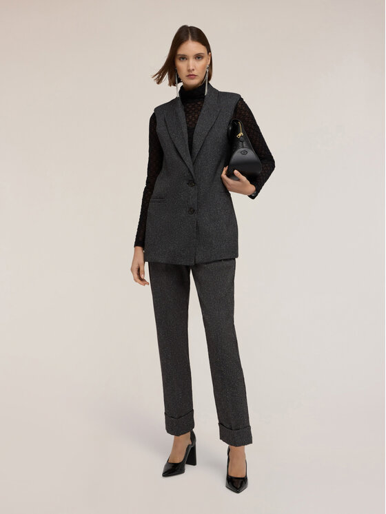 Motivi Motivi Pantaloni di tessuto P057Q004457N0V3 Grigio Regular Fit