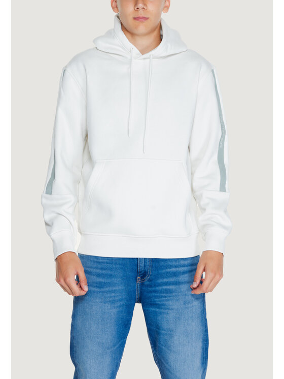 Calvin Klein Jeans Calvin Klein Jeans Felpa LOGO TAPE Bianco Casual Fit