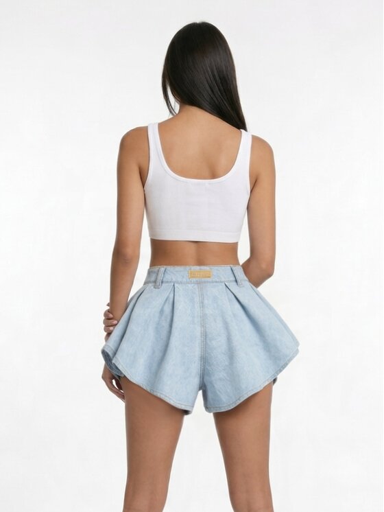 MissDenim MissDenim Szorty jeansowe Skorts Niebieski Regular Fit