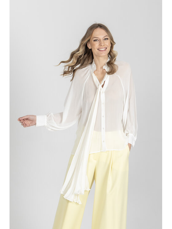Deni Cler Milano Deni Cler Milano Koszula T-DC-1428-F2-20-11-1 Kremowy Regular Fit