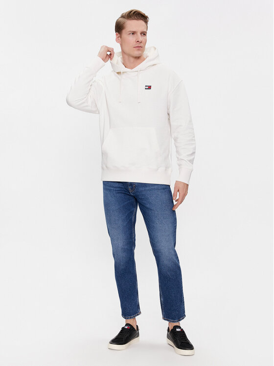 Tommy Jeans Tommy Jeans Bluză DM0DM16369 Alb Relaxed Fit