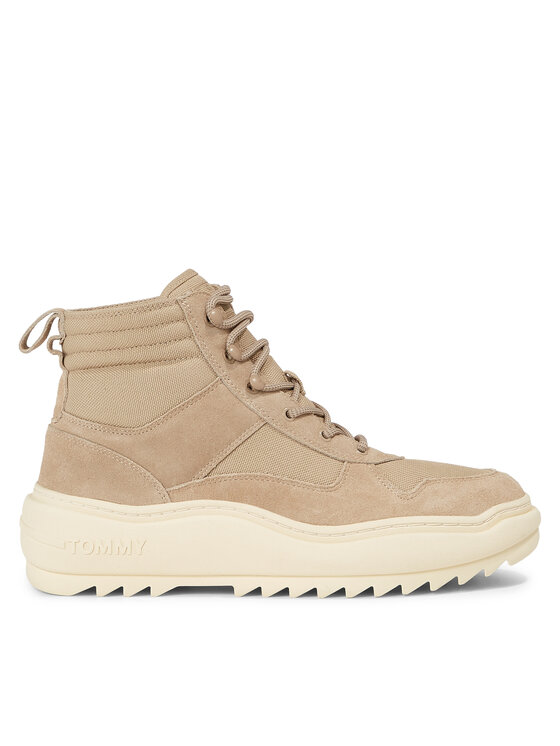 Tommy Jeans Gležnjarji Tjm Mix Material Boot EM0EM01245 Khaki