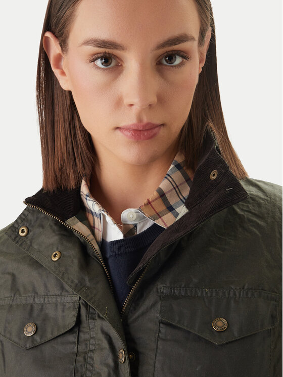 Barbour Barbour Bunda pro přechodné období Summer Sapper Wax LWX1536OL51 Zelená Regular Fit