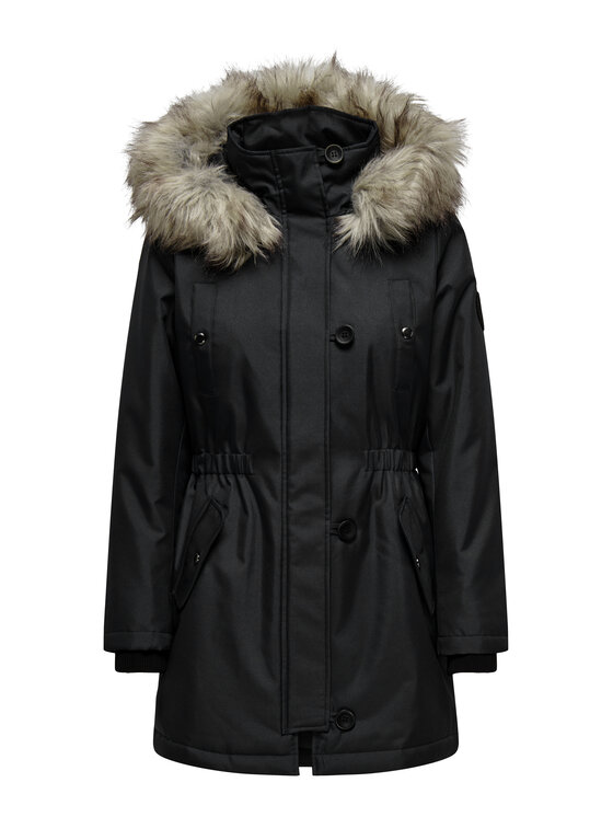 ONLY ONLY Parka Iris 15304625 Melns Regular Fit