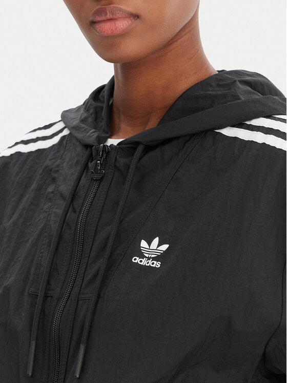 adidas adidas Wiatrówka Windbreaker GN2780 Czarny Loose Fit