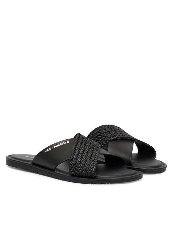 KARL LAGERFELD KARL LAGERFELD Papucs Kastor IV KL70214C Fekete
