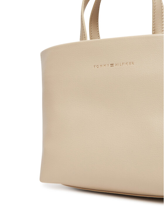 Tommy Hilfiger Tommy Hilfiger Käekott Th Logotape Mini Tote AW0AW17694 Beež