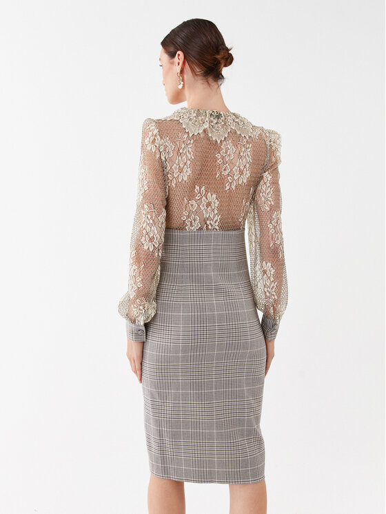 TWINSET TWINSET Každodenní šaty 232TP2630 Šedá Regular Fit