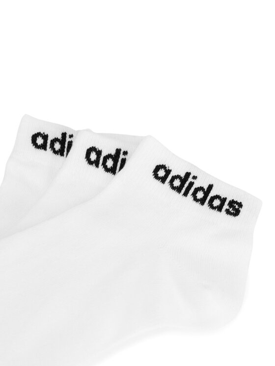 adidas adidas Krátké ponožky HT3451 3-PACK Bílá