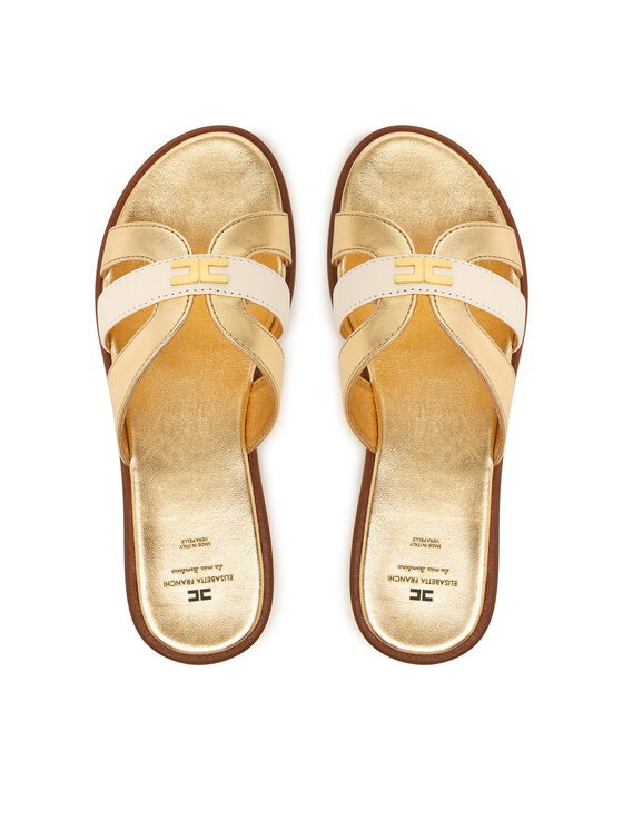 Elisabetta Franchi Elisabetta Franchi Šľapky F4A2-E0558-1735 S Zlatá
