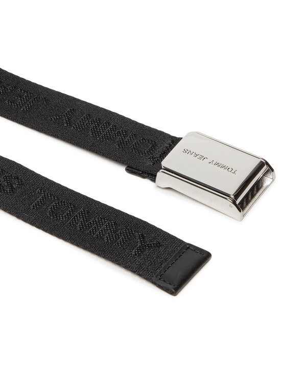 Tommy Jeans Tommy Jeans Naiste püksirihm Tjw Fashion Webbing Belt 3.0 AW0AW11862 Must