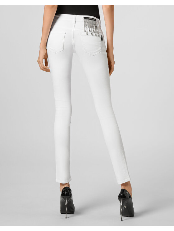 PHILIPP PLEIN PHILIPP PLEIN Jeansy 21761 Biały