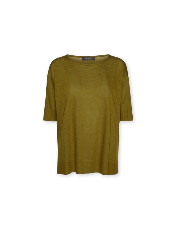 Elena Mirò Elena Mirò T-Shirt G091Z000612N025 Zielony Regular Fit