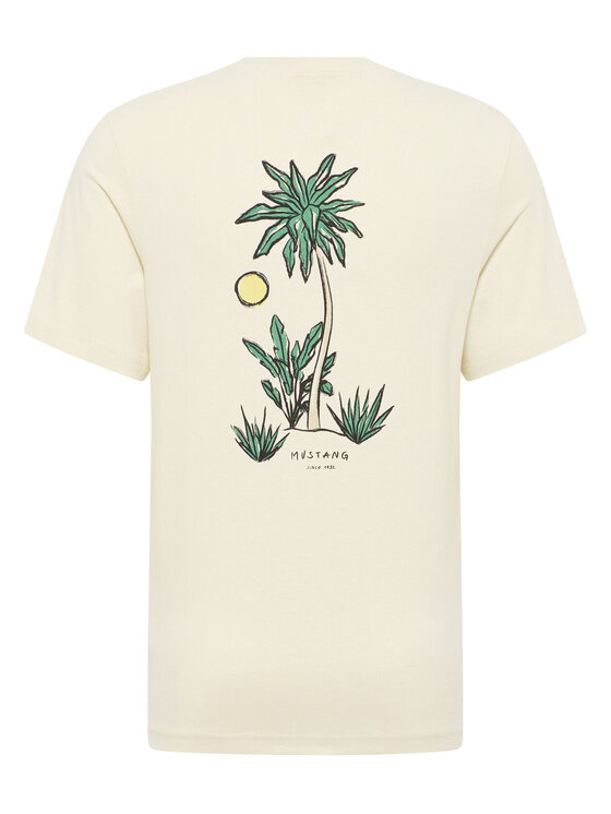 Mustang Mustang T-shirt AUSTIN Beige Regular Fit
