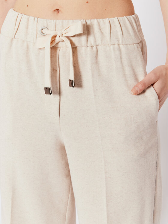 Peserico Peserico Medžiaginiai šortai P04032J0 Smėlio Regular Fit