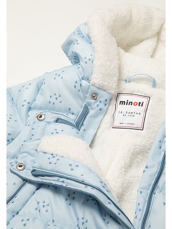 minoti minoti Kombinezon zimowy 31BABYSNOW11 Niebieski Regular Fit