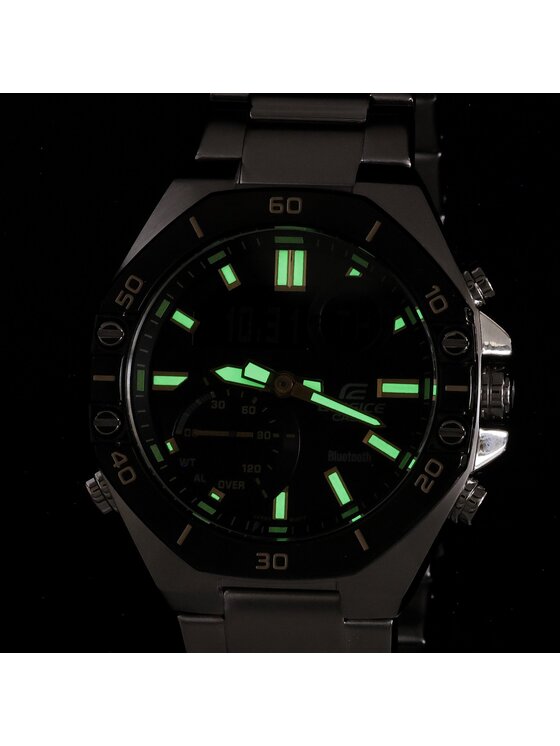 Casio Casio Zegarek ECB-10DB-1A9EF Srebrny