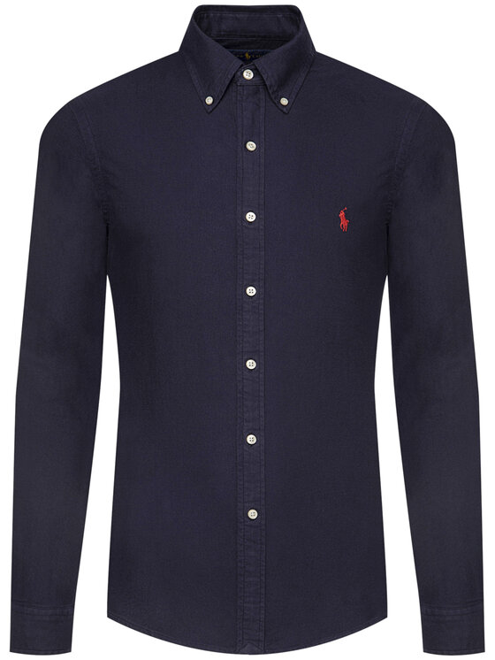 Polo Ralph Lauren Polo Ralph Lauren Koszula Bsr 710723610 Granatowy Slim Fit