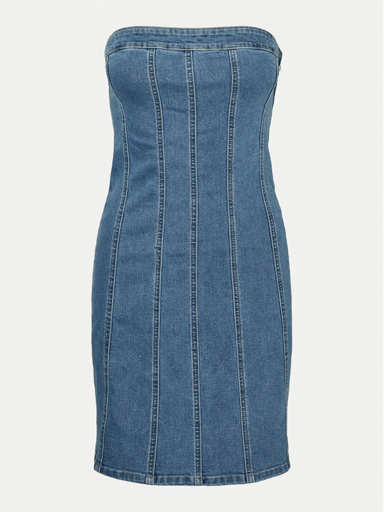 Vero Moda Vero Moda Džínsové šaty Zoie 10310272 Modrá Slim Fit