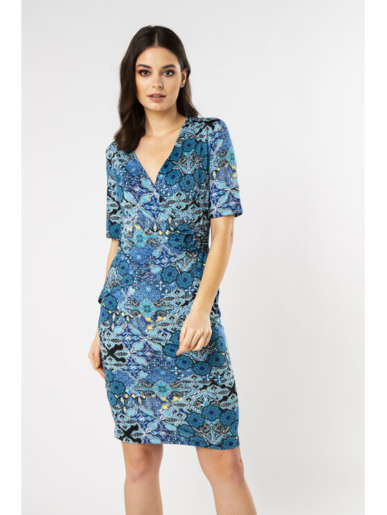 QUIOSQUE QUIOSQUE Každodenné šaty QUIOSQUE 4OM005851 Modrá Regular Fit