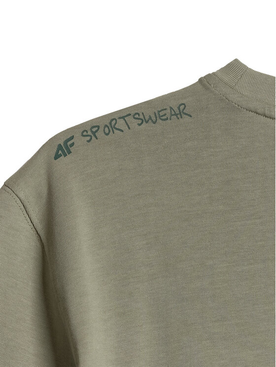 4F 4F T-Shirt NATURE’S TRAIL Khaki Regular Fit